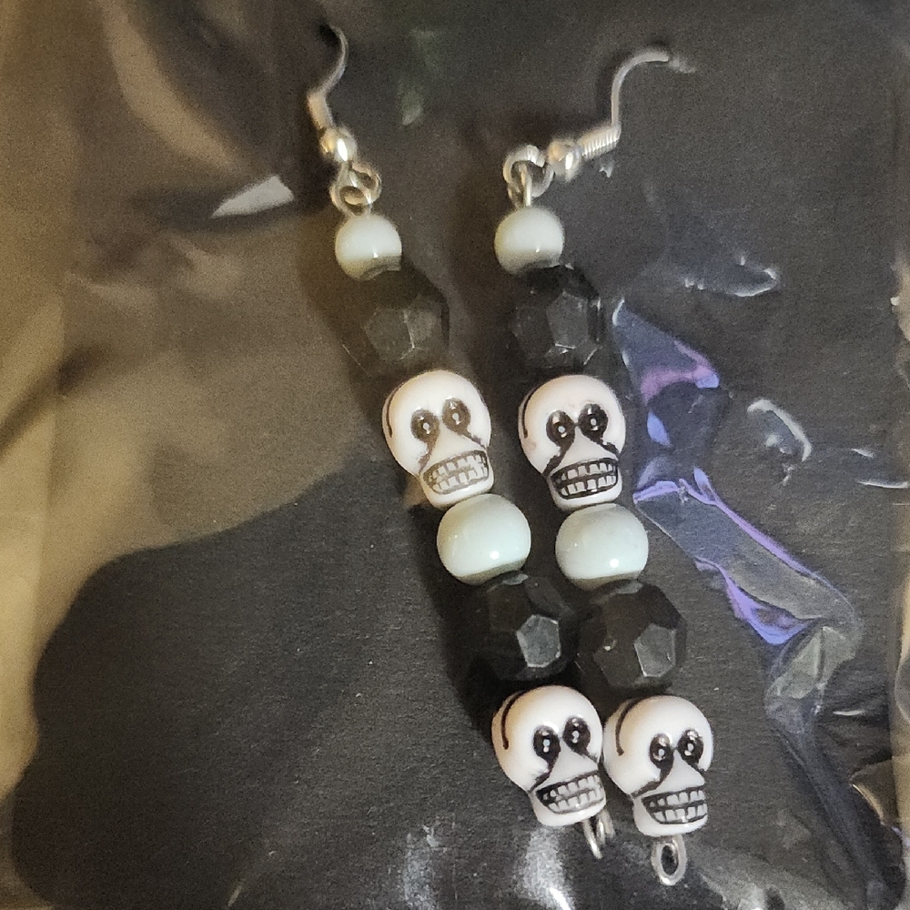 Skull Beaded Earrings